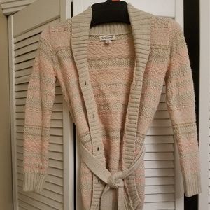 🍁 Girls long belted sweater